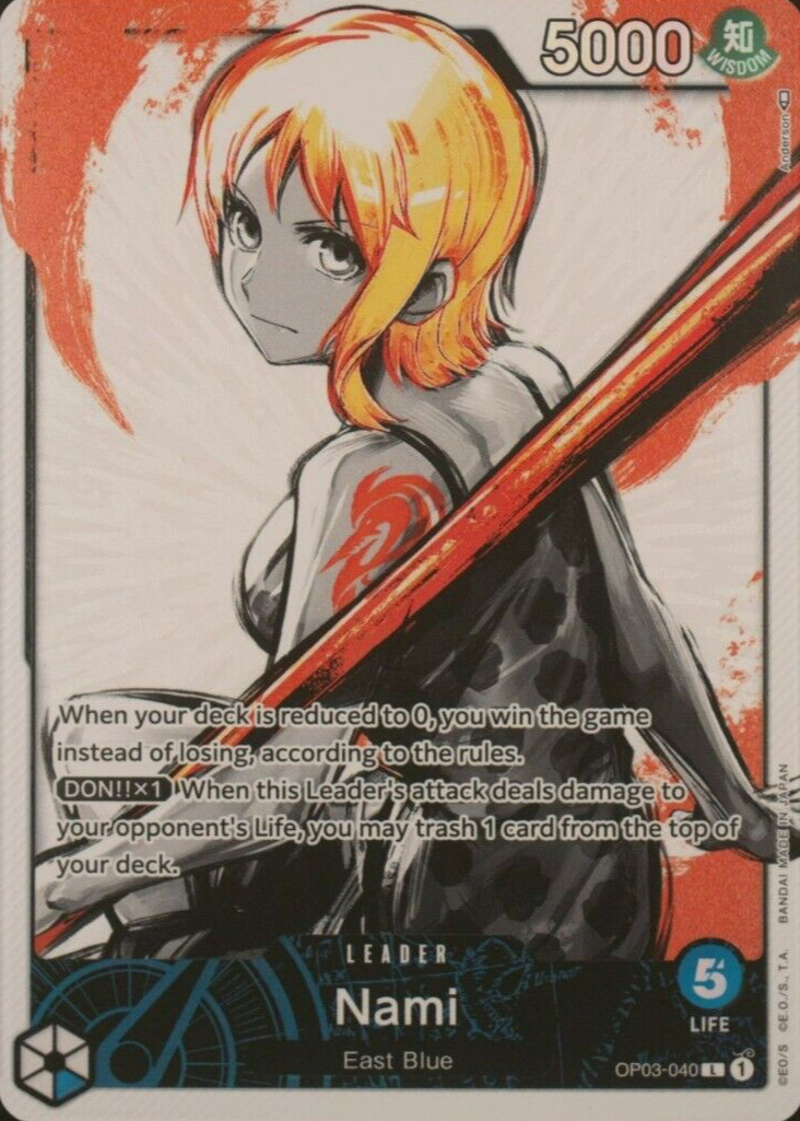 Nami 2023 Pillars of Strength #OP03-040 Leader (Alternate Art) PSA 